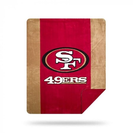 Northwest Northwest 1NFL361000010RET 60 x 72 in. NFL 361 San Francisco 49ers Sliver Knit Throw 1NFL361000010RET
